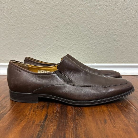 BALLY Brown Calf Leather Slip On Loafers Thor/131 - Picture 1 of 12